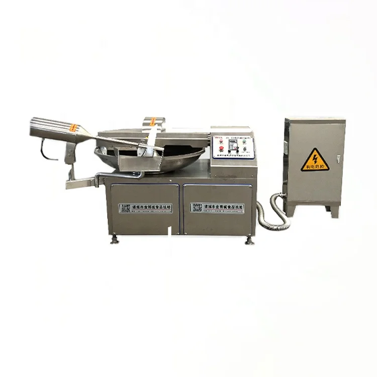 Industry Sale Stainless Steel Meat Processing Machine Food Chopper Cut Chicken Meat Bowl Cutter Grinder Mixer