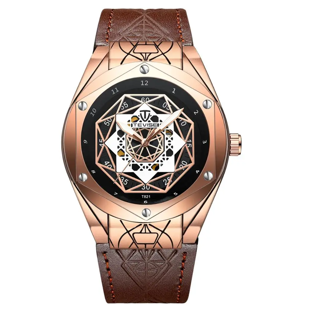 mysterious original design man watches automatic mechanical luminous pointers fashion wristwatches