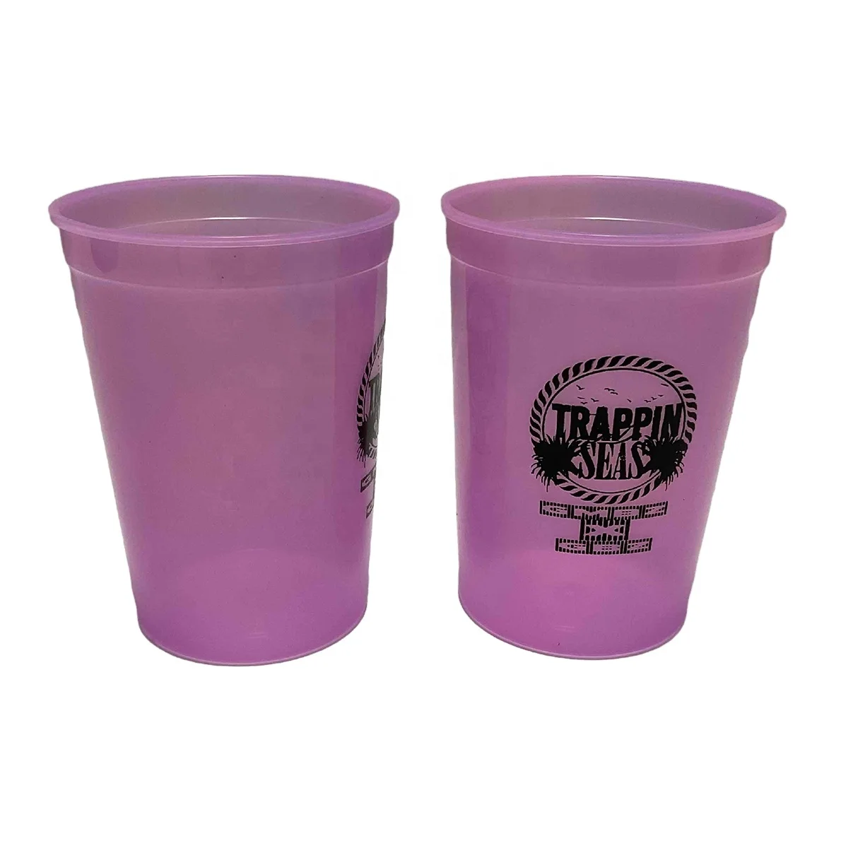 High Quality Custom Promotion Eco-Friendly Plastic Stadium Mood Color Cup for Drinking with Logo