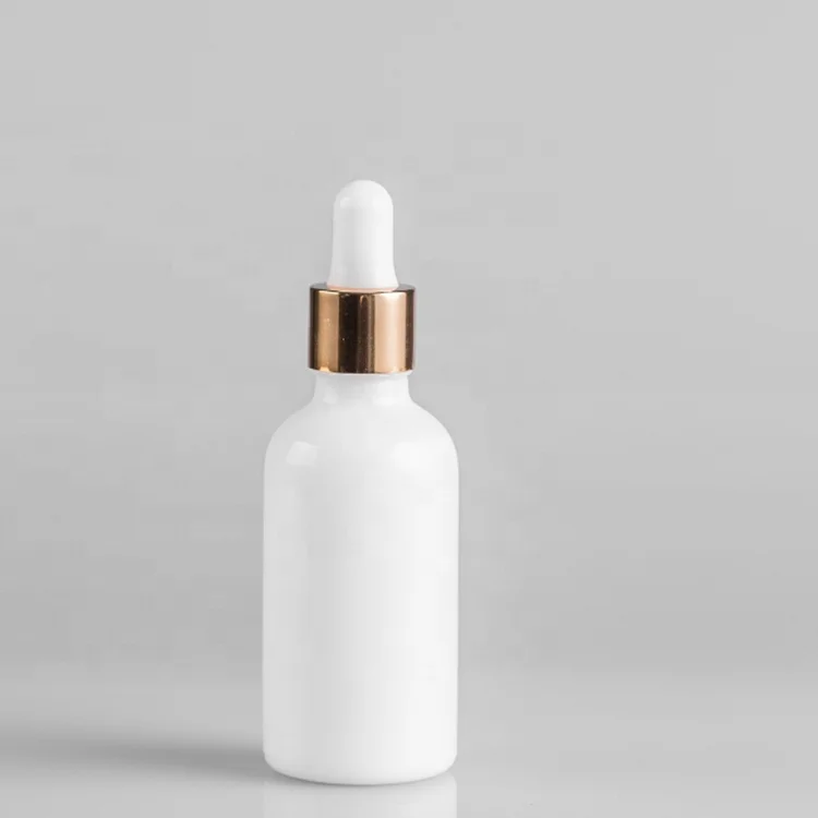 
50 ml opal glass bottle with dropper for essential oil cosmetic packaging eco friendly 