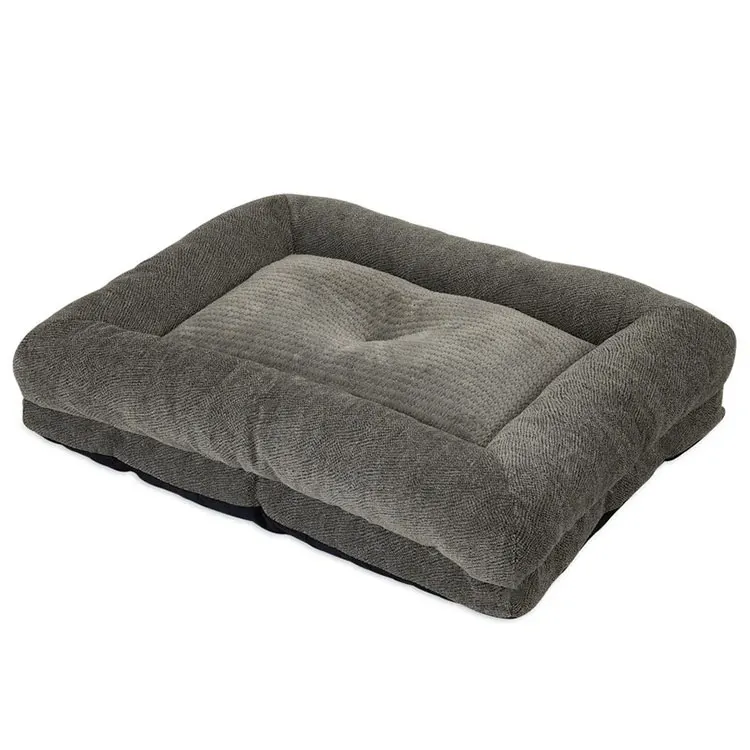 Versatile and Luxurious Lounger Bolster Personalized Merlot Velvet Pet Dog