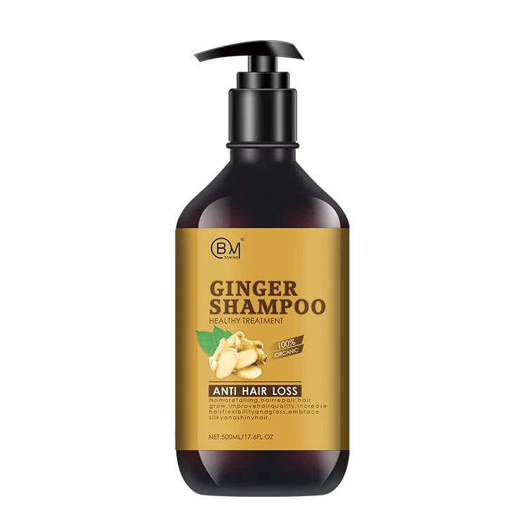 100% natural ingredient ginger shampoo wholesale anti hair loss shampoo