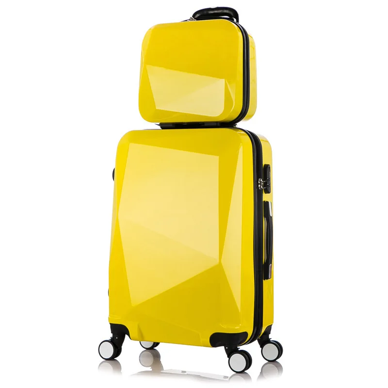 2021 New fashion Cheap ABS Trolley Four Wheels Hard Shell Luggage Travel Suitcase with hand bag