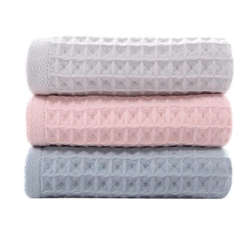 wholesale  high quality waffle towel cotton face towel