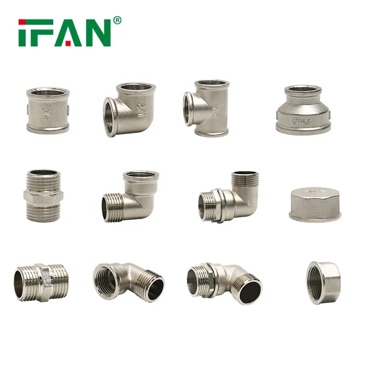 IFAN Manufacture 2inch Brass Fitting Copper Plumbing Pipe Connect Nipple Brass Fittings