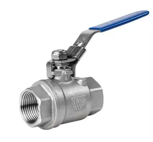 FURUI High Quality Full Port 2-Piece Water Pipe Valve Fluid Control Manual Valves Stainless Steel Female Threaded Ball Valve