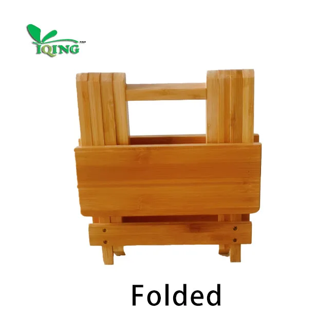 High Quality Natural Bamboo Outdoor Folding Small Chair Dining Stools Modern