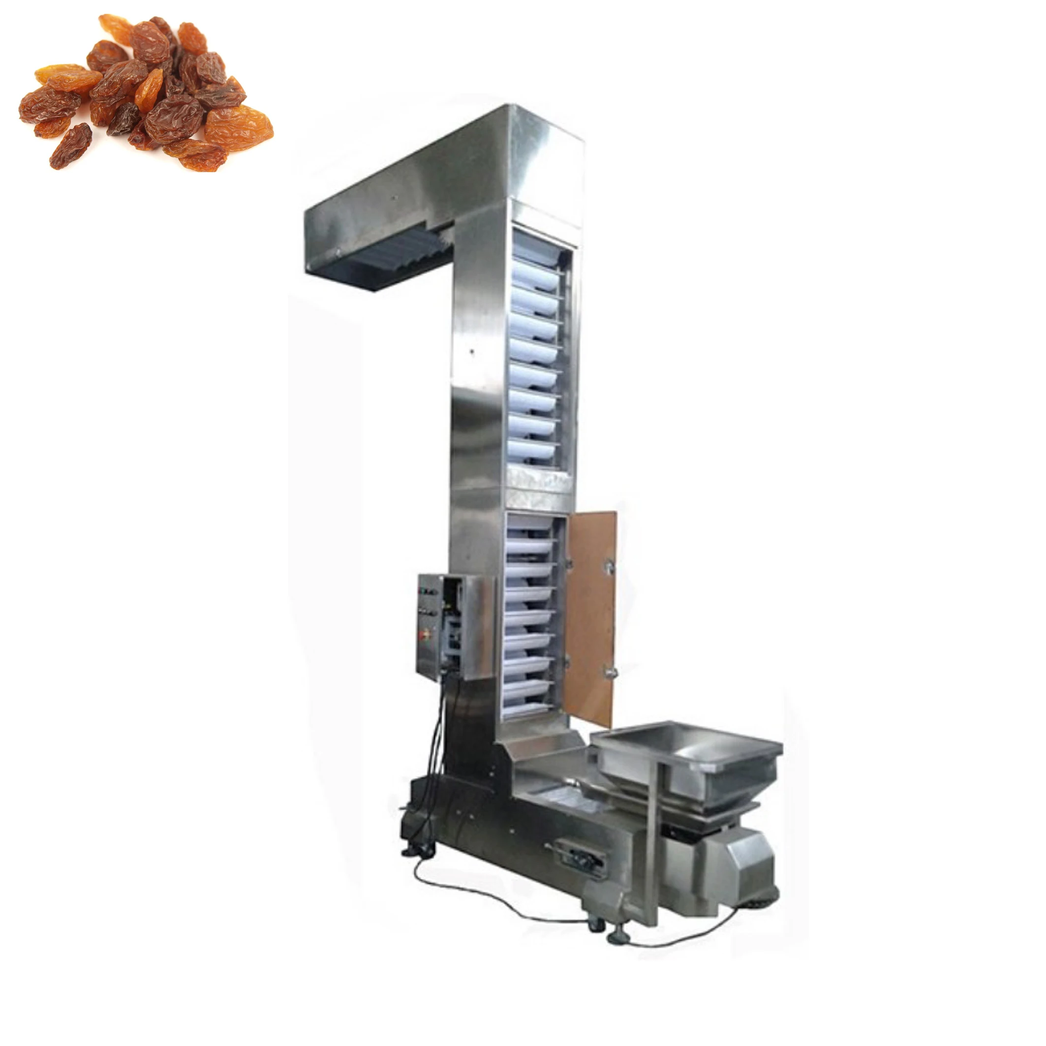 304 stainless steel Z-type bucket elevator continuous bucket elevators for salt grains