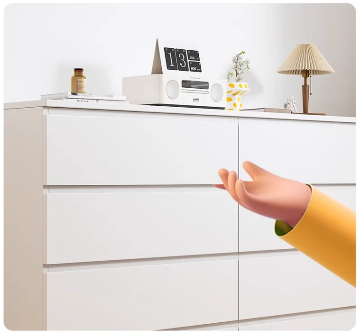 Wholesale Luxury OAK Chest Of Drawers Bedroom Furniture Storage Drawer Corner Cabinet White Dresser Set for Living Room