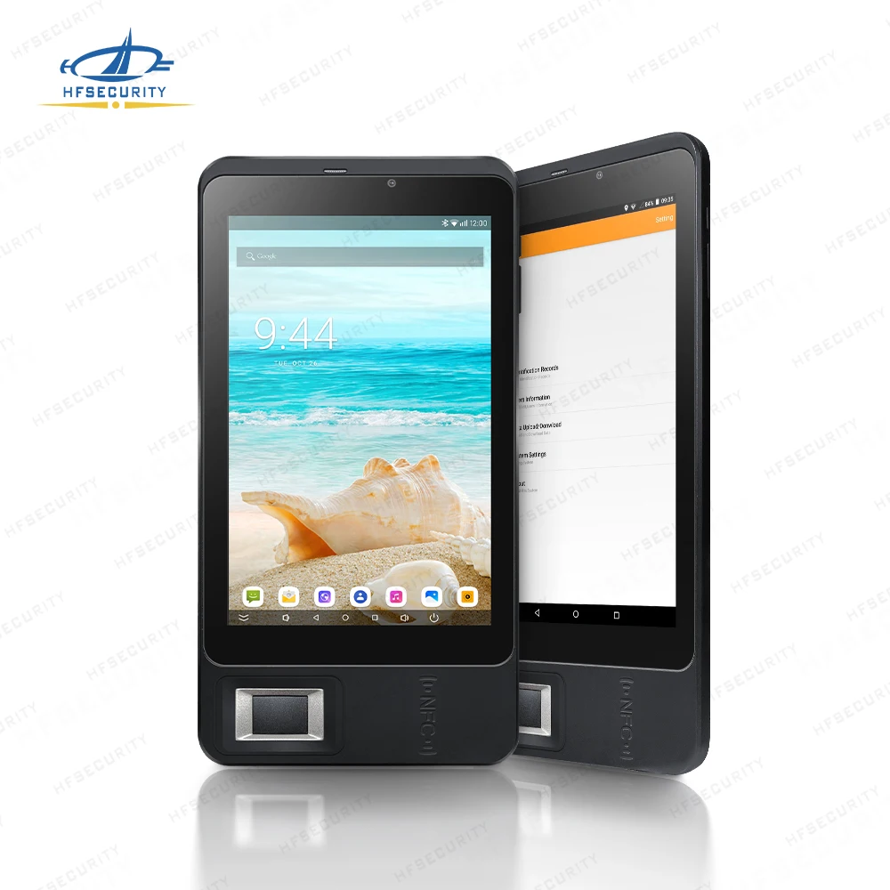 HFSecurity FP07 Android 11 Biometric Recognition OR Code Reader NFC Scanner Handheld Tablet with 4G GPS Function