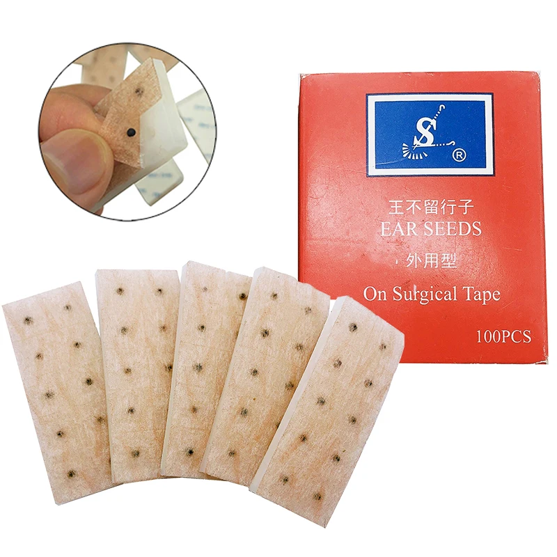Shenlong Brand Vaccaria Ear Seed(wangbuliu) Magnetic Therapy Ear Patch Auricular Therapy Disposable Ear Seed