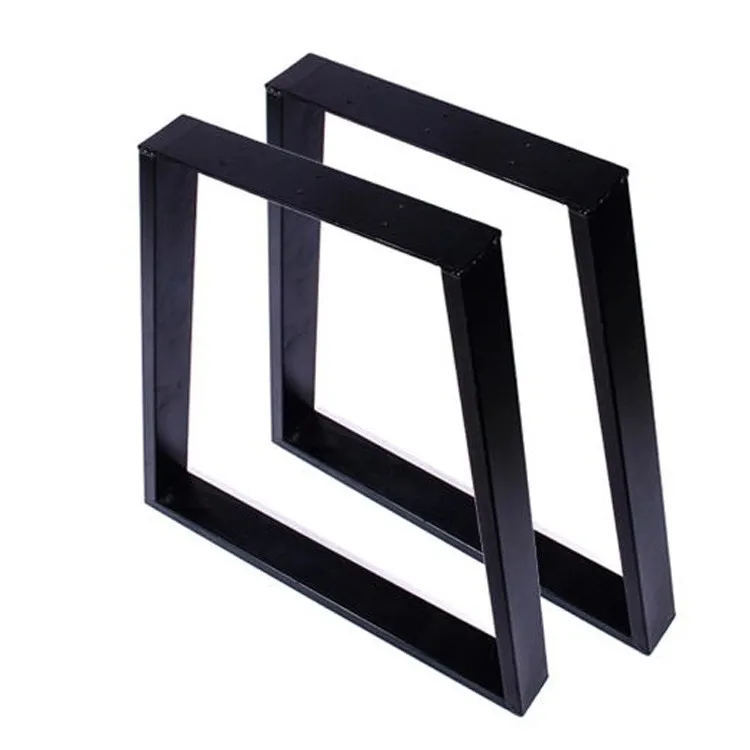 Trapezoid shape Wholesale Customized Metal Steel Table Legs Manufacturer in Powder Coating Finish