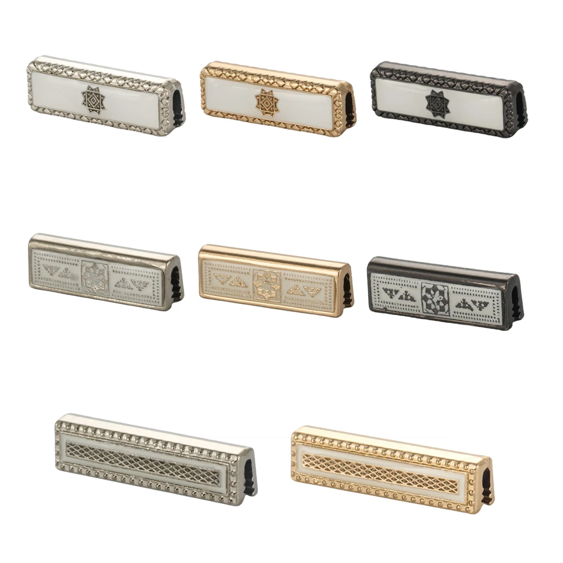 Jinyi Button Customized Logo Pattern Arab Muslim Garments Kurta Decorative Accessories Zinc Alloy Pocket ID Metal Thobe Clips