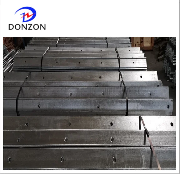 Electric pole line hardware Hot Dip Galvanized Steel cross arm / angel iron