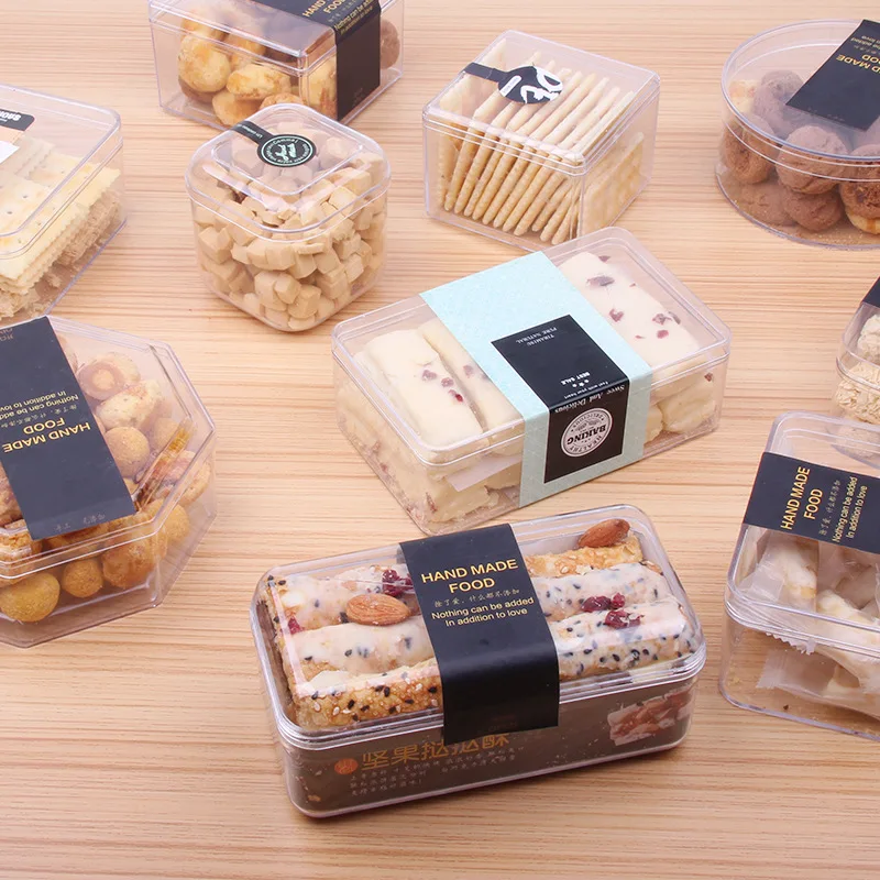 Good Selling Custom Transparent Insert Small Cookie Boxes with Lid