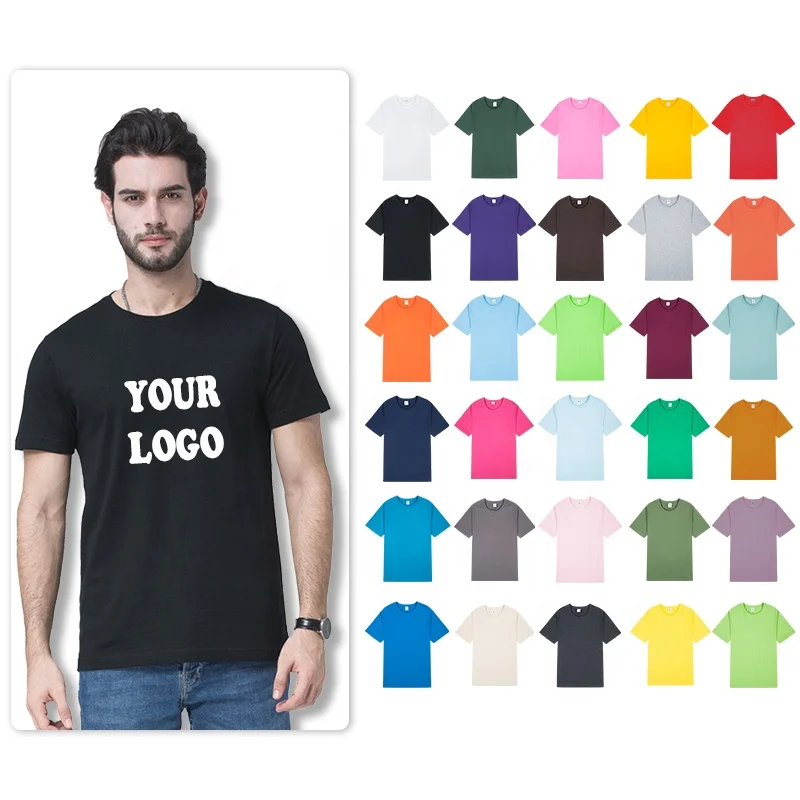 Wholesale Blank OEM Color T-shirt High Quality Bulk T Shirt Printing 100%Cotton Plain White T Shirts