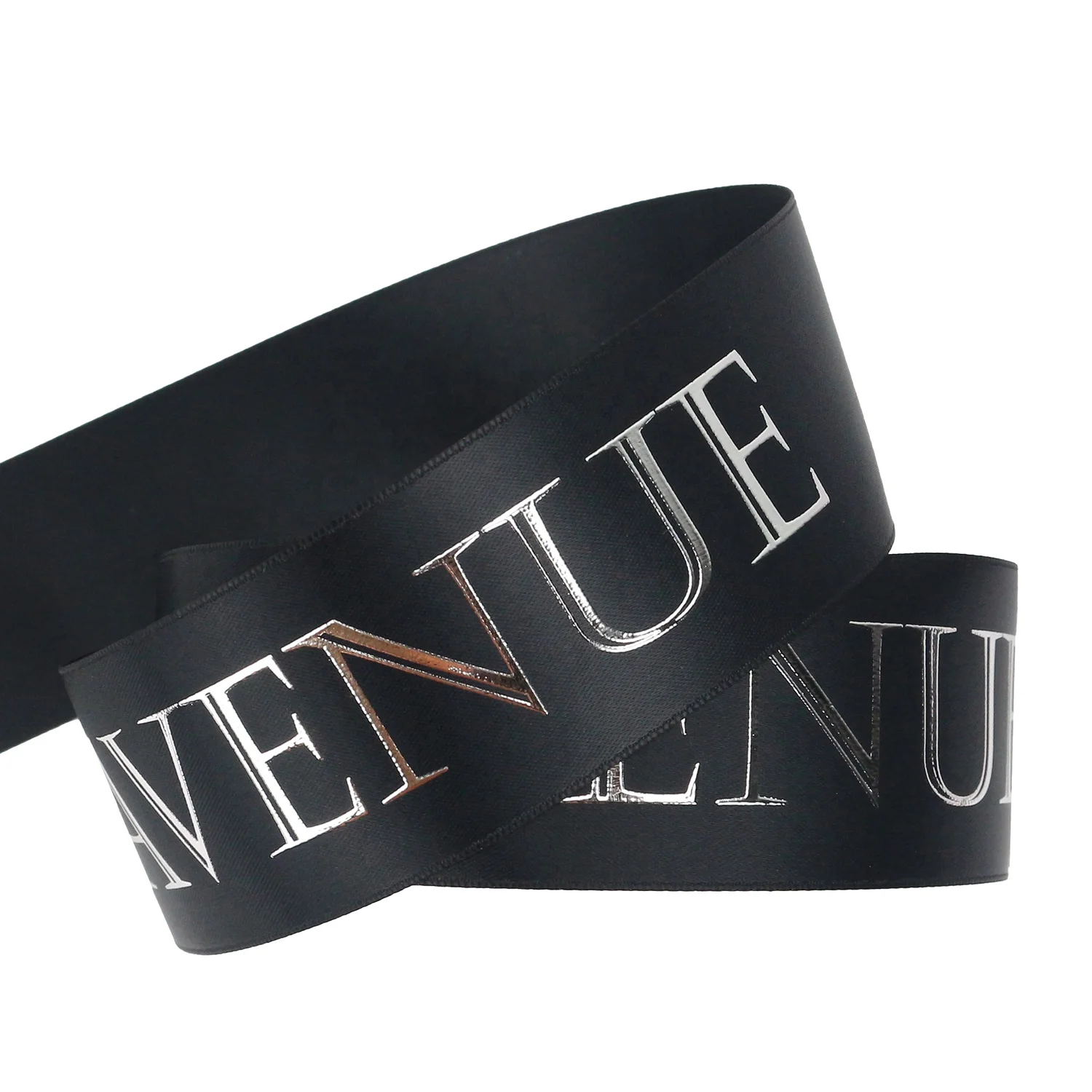 Midi Ribbons High Grade Smooth Luxury Sliver Print Satin Ribbon 196 Colors Customised Silky Ribbon For Crafts Gift Wrapping