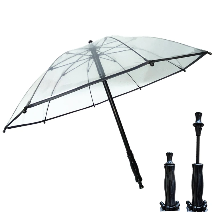 YS-6014 High Quality Popular Manual Open Straight Umbrella  Custom Printing Water Gun Transparent POE Umbrella For Children