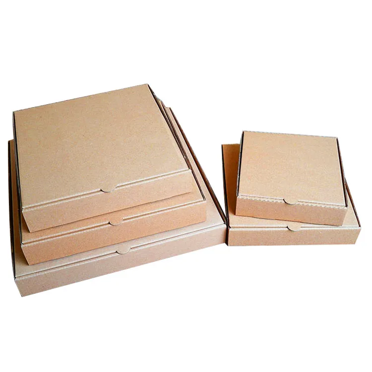 
Kraft Paper Color 6 Inch No Printed Pizza Box 