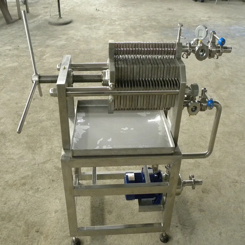 Wine Filter Press Machine for Solid-liquid Separation Sanitary Plate and Frame Filter Press Machine