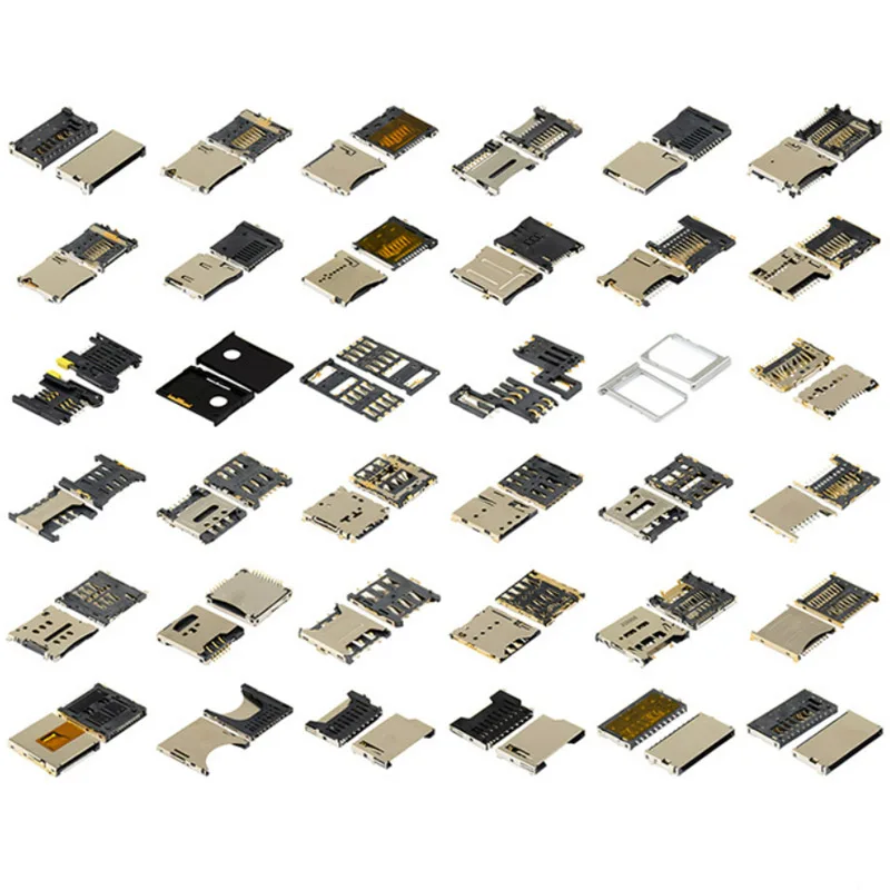 32-NS135-T1151-10-W Sim Socket Sim Card Connector