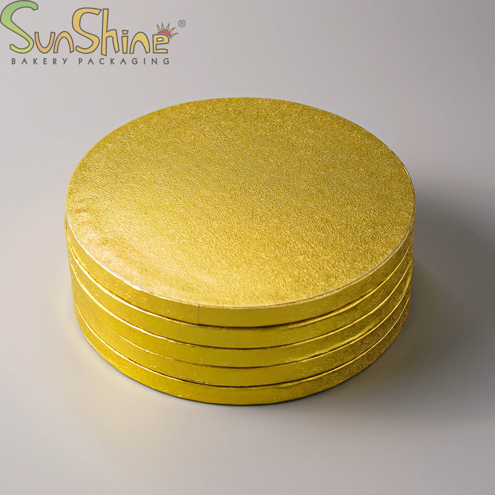 Wholesale Gold Printed Cake Drum Board Smooth Edges round Corrugated Paper for Food Use