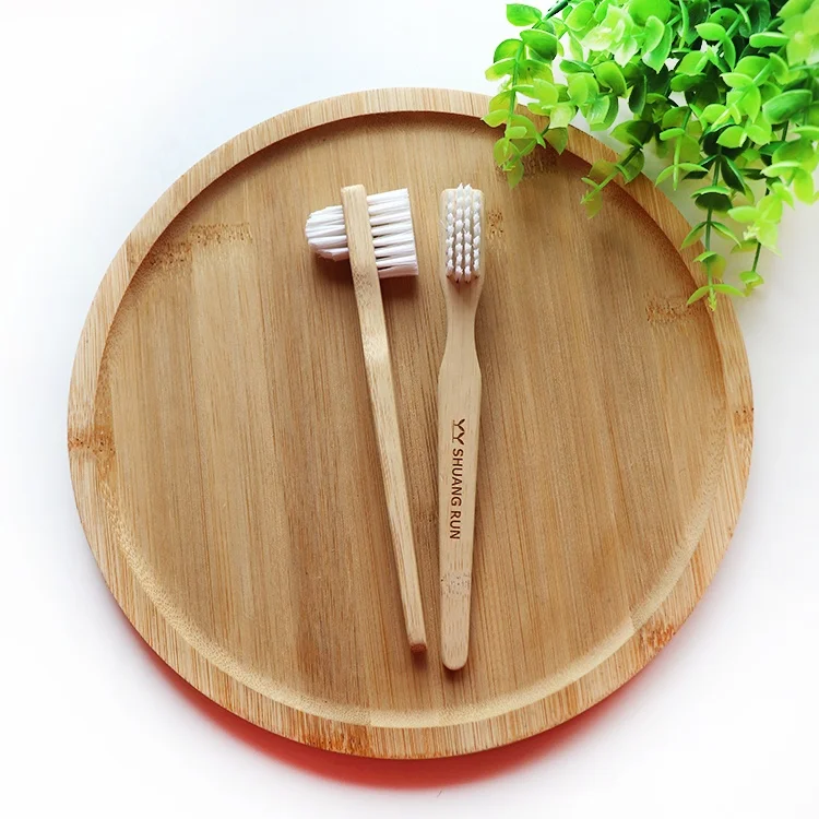 BFT Bamboo Denture Brush Clear False Tooth Brush