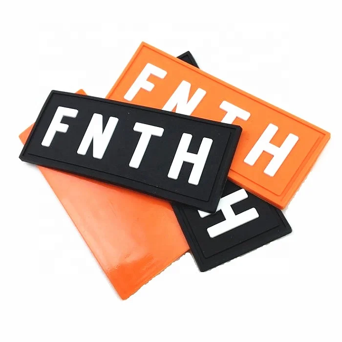 High Quality Custom Embossed Soft 3d pvc label / shoe labels