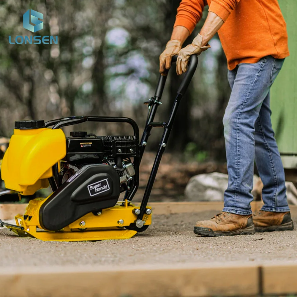 High Quality C90T Plate Compactor Gasoline Low Noise Level Manual Vibrating Plate Compactor with water tank