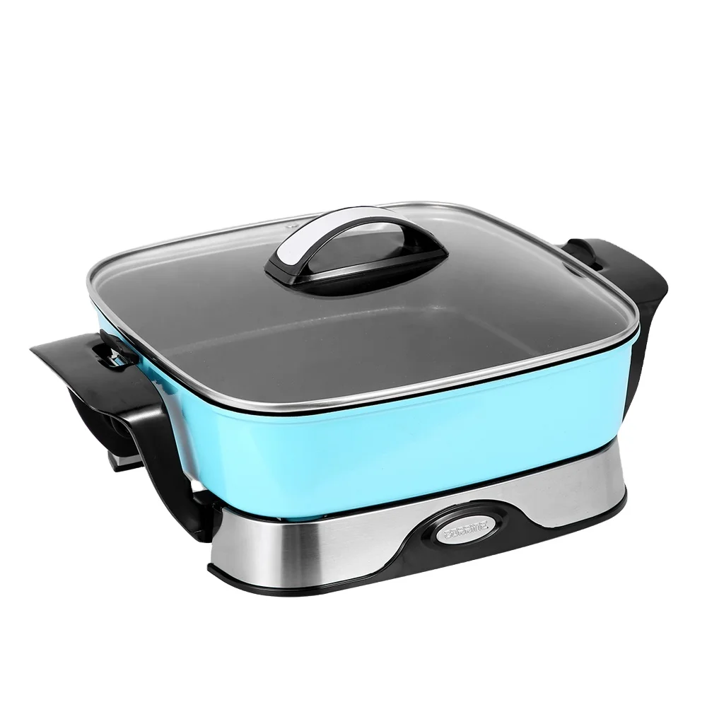 Высокое качество сковорода практичный гриль горячий горшок многофункциональная антипригарная электрическая сковорода