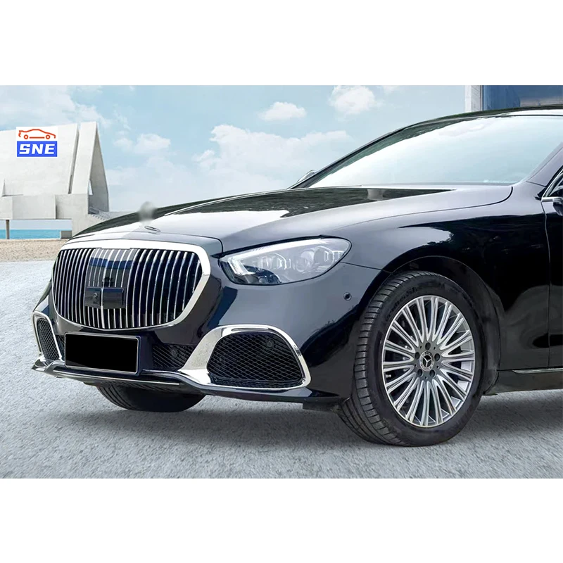 PP Body Kit Front Bumper Lip Car Hood Fender Bumper BodyKit For Mercedes Benz W212 S Class To W213 Maybach