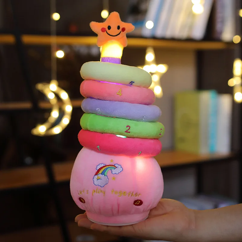 Customized baby Electric Dancing Plush Toy plush toys plush padded stacking ring cotton stacker set toys educational for kids