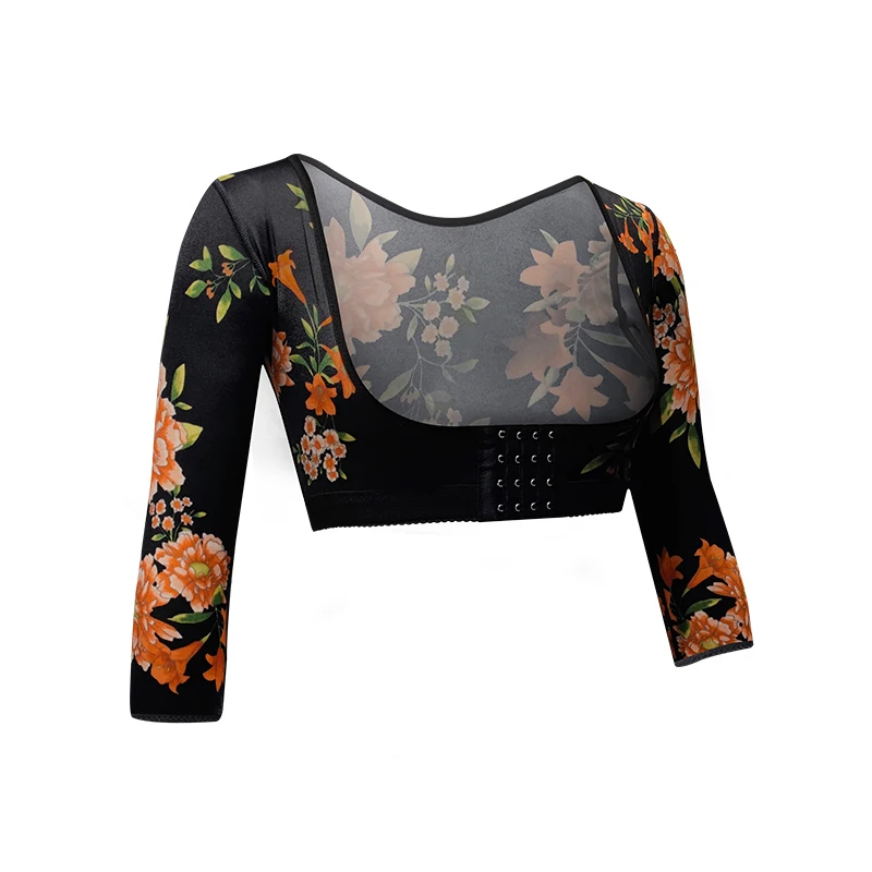 Floral Stage 1 Post Op Garment Ortopedicas o Medicas Shoulder Extender Gym Fajas-Reductor Muj Con Women Fajas Top Shapewear