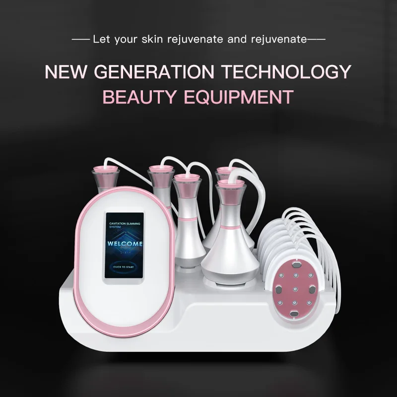 New product 6 in 1 Beauty Device Body Massager Skin Care Tools 80K Body Slimming Machine for Startup Beauty Studios & Home use