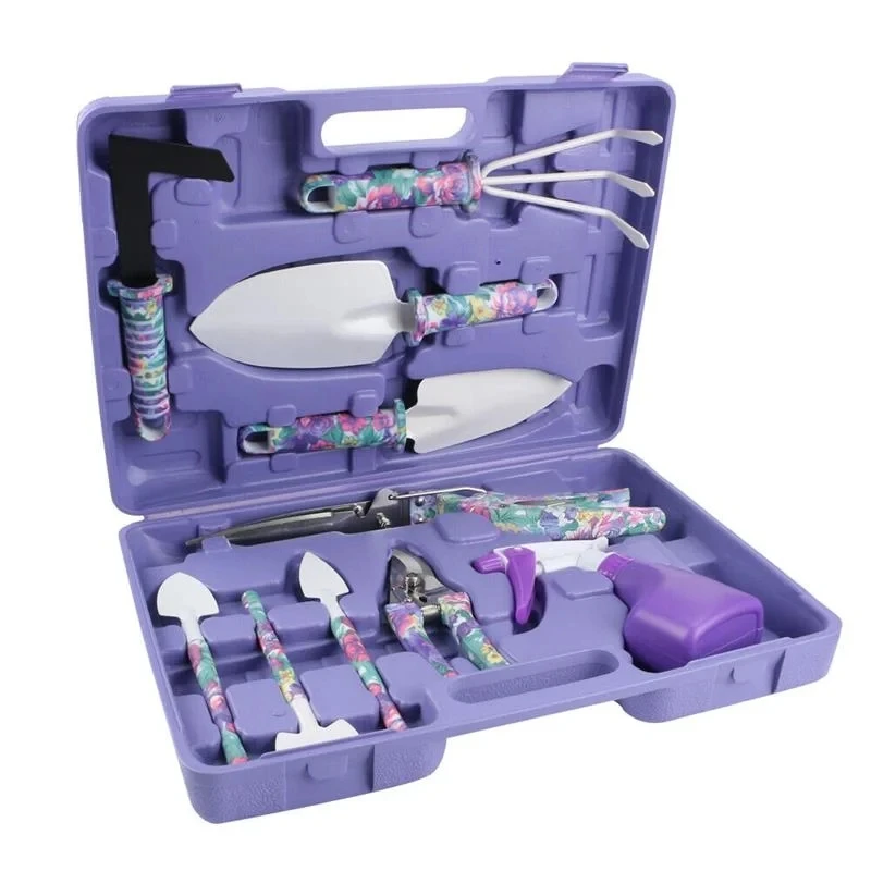 Wholesale Price Gardening Plant Hand Portable Garden Planting Tool Set 10 Pieces Propogation Garden Tool Set