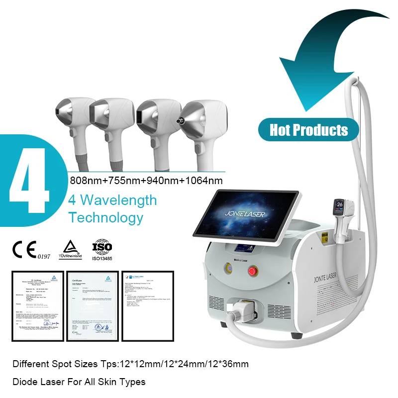 Professional Lazer Hair Removal 1064Nm&808Nm&755Nm Bars Diode Laser Hair Removal Machine