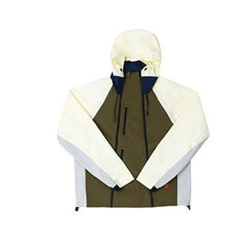 Factory Oem Spring 2022 New Collection Stitching Woven Fabric Long Sleeve Hoodie Jacket Pant Custom Suits