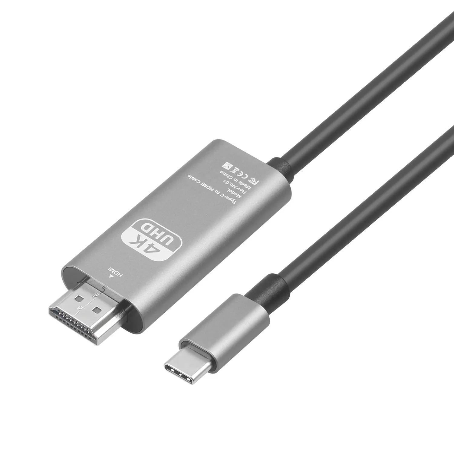 4K USB C to HDMI cable and USB C female, USB-C to HDMI adapter cable with PD60w 4k@60hz connect mobile phone to TV cable