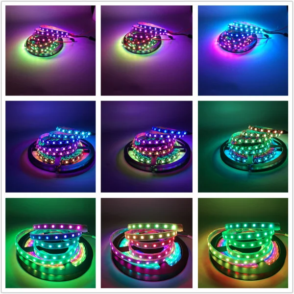 Addressable ws2811 Magic digital dream color rgb led strip RGBIC waterproof 5050 rgb led strip light