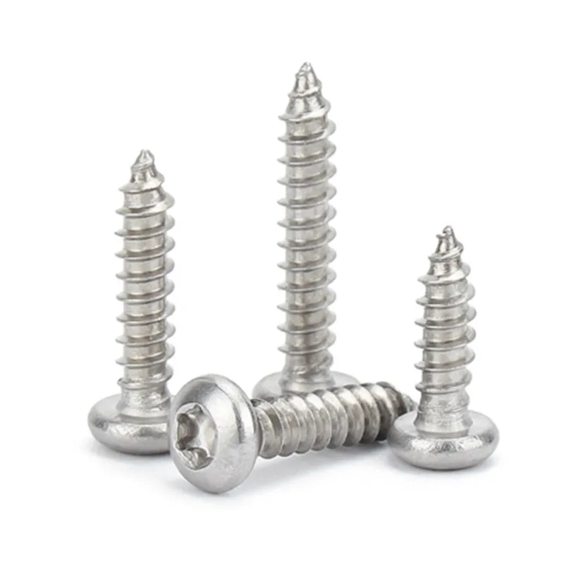 China wholesale iron pan head screw wood torx self-tapping screw full thread stainless steel self tapping screws for metal