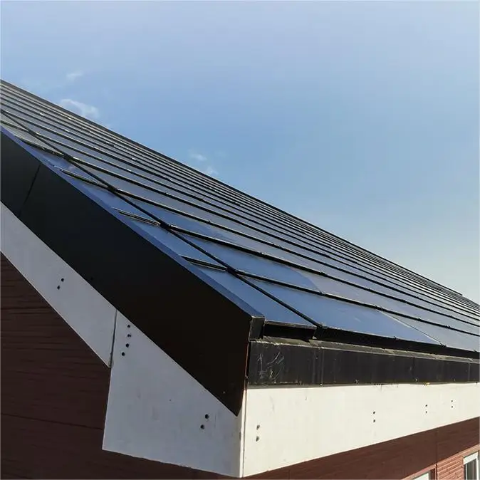 Solar roof tile 75W 90W CIGS thin film photovoltaic power generates energy system glass shingle panel BIPV solar roof tiles
