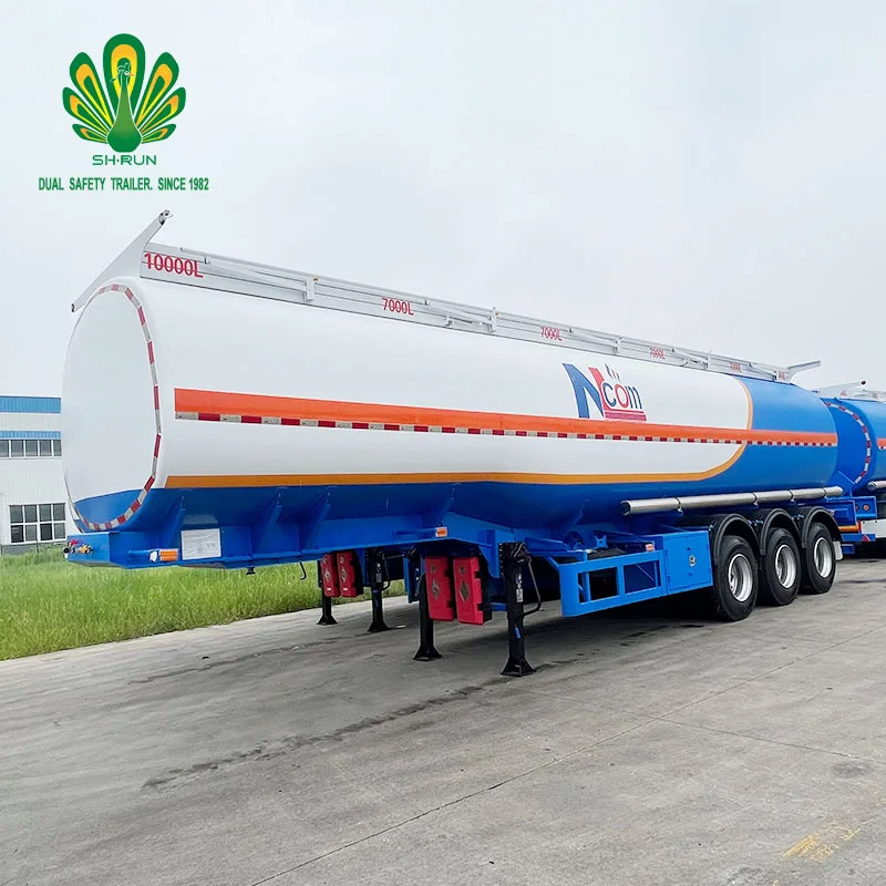 China Trailer Manufacturing High Capacity Oil Tanker Fuel Tanks Trailer for South Africa with pump for sale