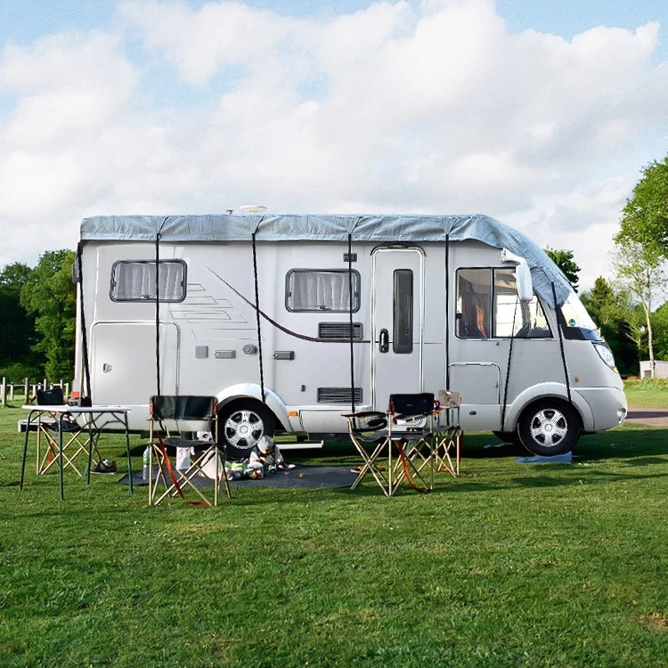 HOMFUL Europe Waterproof Tailored Travel Utility Trailer Covers RV Accessories Foldable Caravan Rv Roof Top Trailer Covers