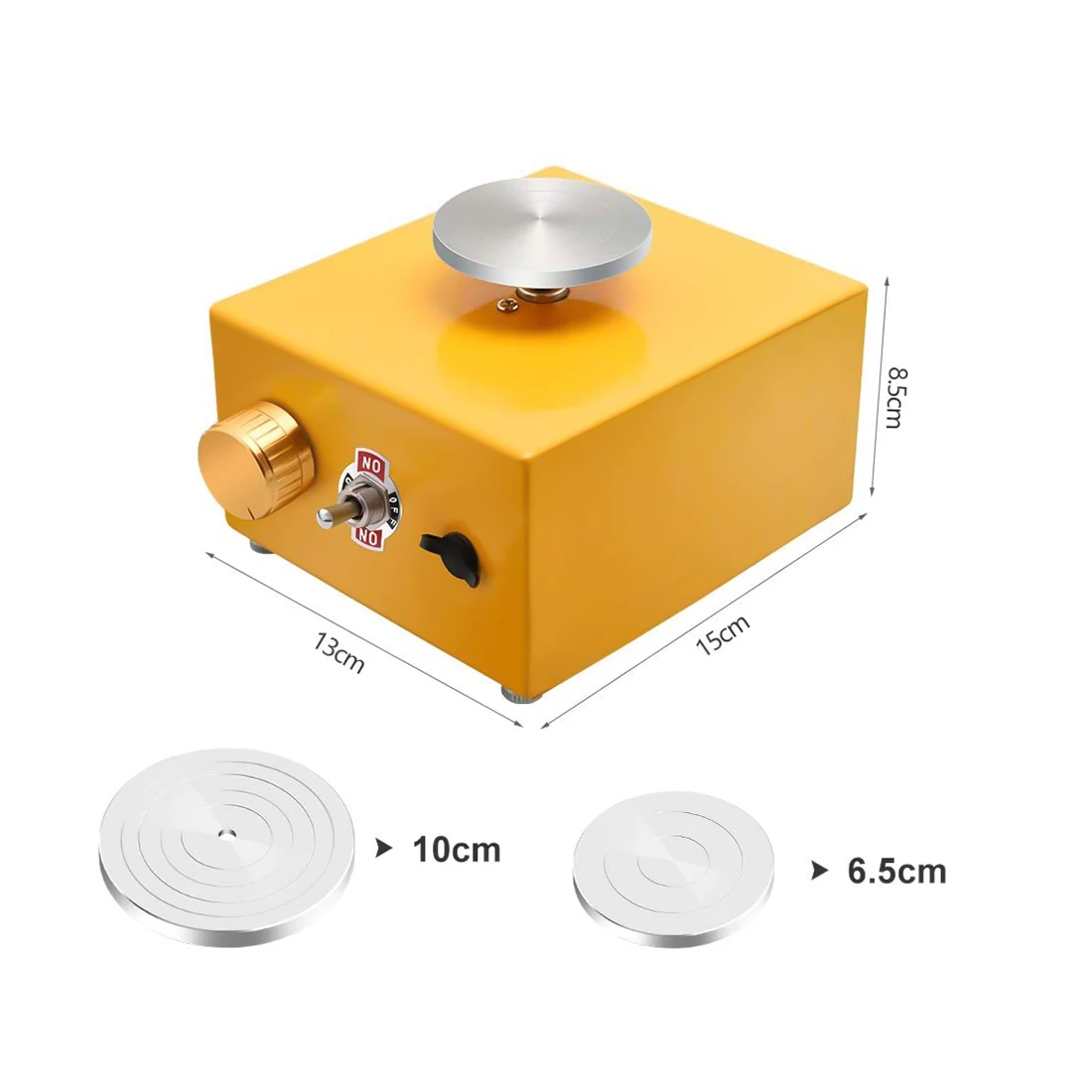 
12V Mini Electric Pottery Wheel Forming Machine DIY Clay Tool with Tray for Ceramic Work Ceramics Clay Art Craft 