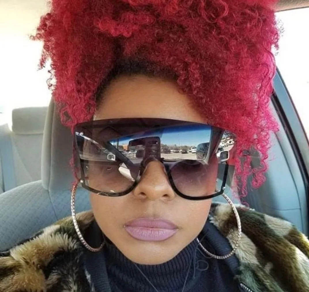 
Очки солнцезащитные женские в большой оправе, модные ослепительные очки в европейском стиле знаменитостей 