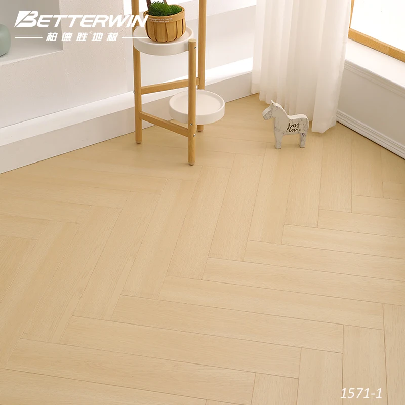 Bedroom Living Room Kitchen Water Resistant Floor Panel Wood Floor Tiles Custom Wooden Herringbone Laminate Flooring