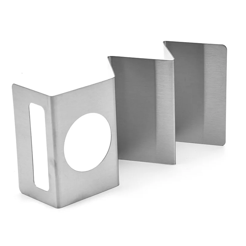 High Quality Guarantee Premium Stainless Steel Taco Tray Taco Shell Stand Up Holders