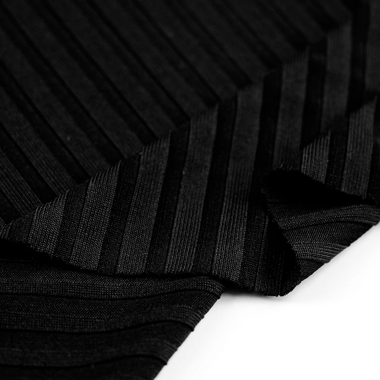 
Recycled Rib polyester Fabric Comfortable Eco-Friendly Recycled Spandex Rib Knit Fabric Wholesale 