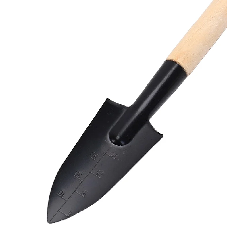 Hot sale garden shovel garden trowel with wooden handle mini shovel garden tool