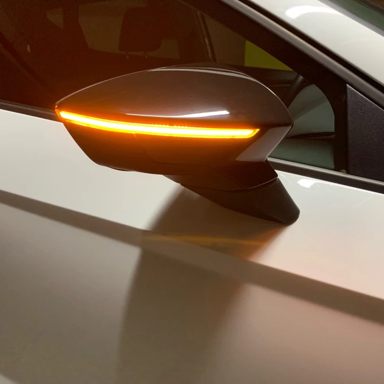  Пара динамических поворотников для Seat Leon III 5F Ibiza KJ Arona Светодиодные поворотники боковой зеркальный световой индикатор 2013 2014 2015 2017